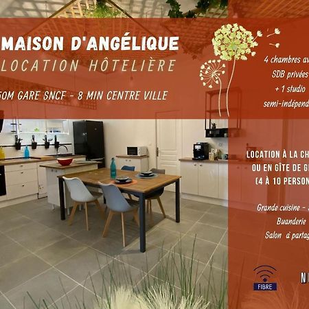 La Maison D'Angelique: Gare-Adjacent Colocation with Fiber & Netflix Niort Exterior photo