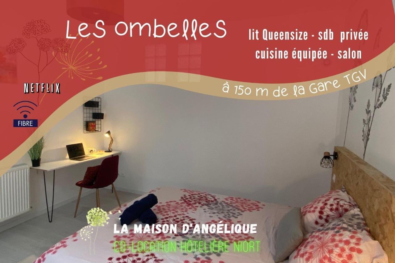 La Maison D'Angelique: Gare-Adjacent Colocation with Fiber & Netflix Niort Room photo